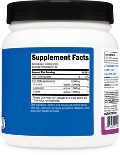 Foto 5 | Bcaa En Polvo Nutricost Sabor A Uva 60 Porciones 360 G - Venta Internacional.