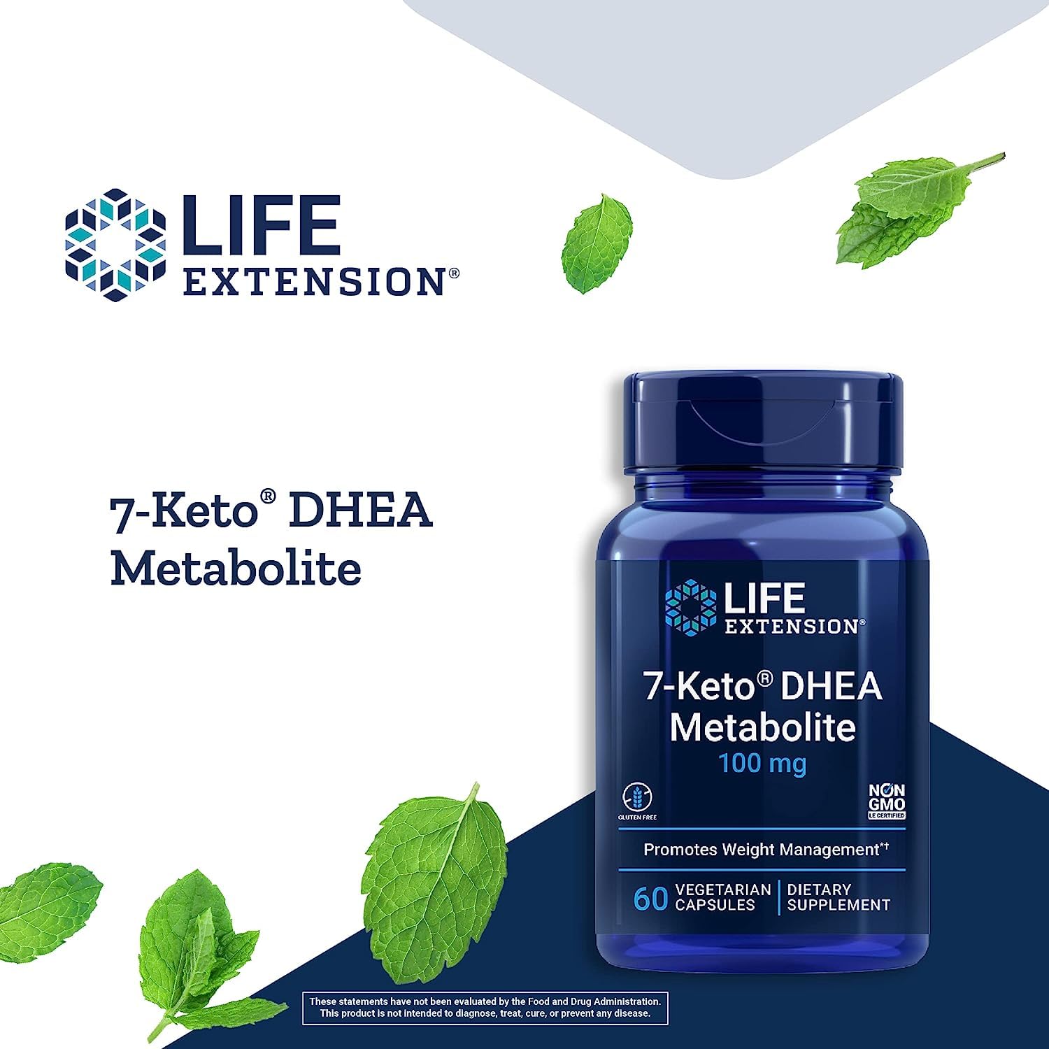 Foto 3 pulgar | Suplemento Life Extension 7-keto Dhea Metabolito 100 Mg 60 Cápsulas - Venta Internacional.