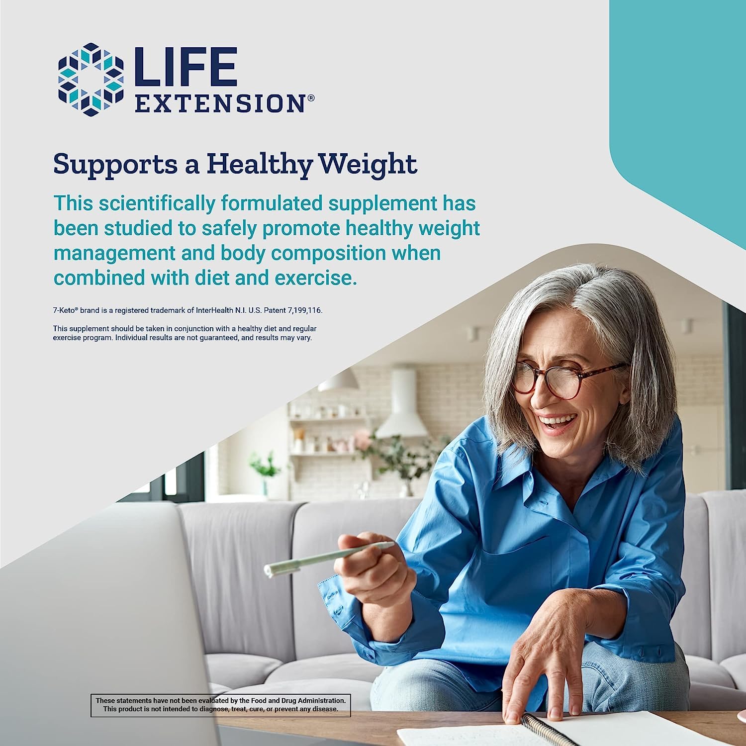 Foto 4 pulgar | Suplemento Life Extension 7-keto Dhea Metabolito 100 Mg 60 Cápsulas - Venta Internacional.