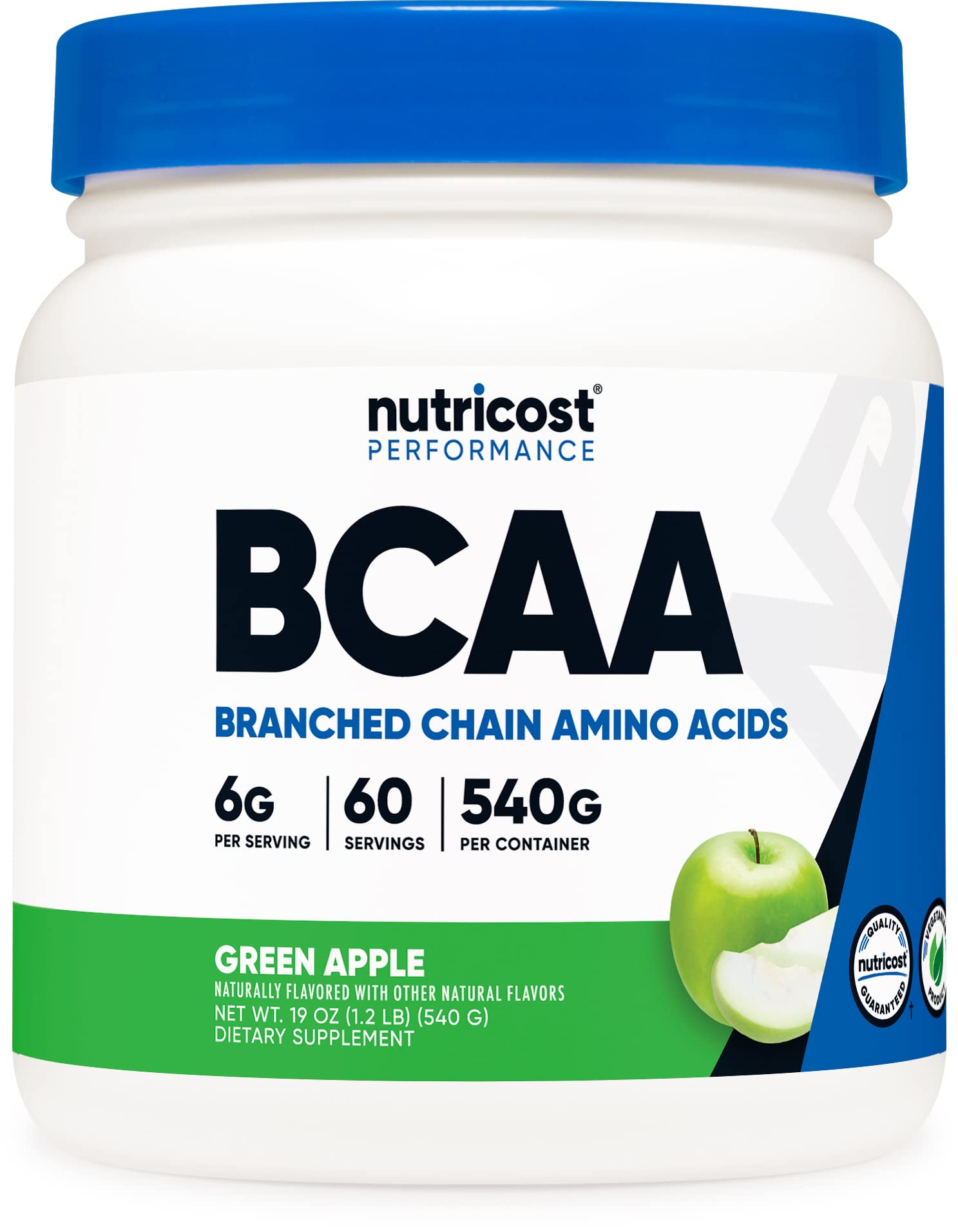 Foto 2 pulgar | Suplemento Nutricost Bcaa En Polvo 2:1:1 De Manzana Verde 360 G - Venta Internacional.