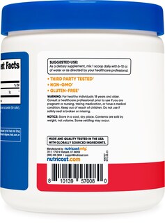Foto 4 | Suplemento De Acondicionamiento Físico Nutricost L-citrulina Malato 2:1 300 G - Venta Internacional.