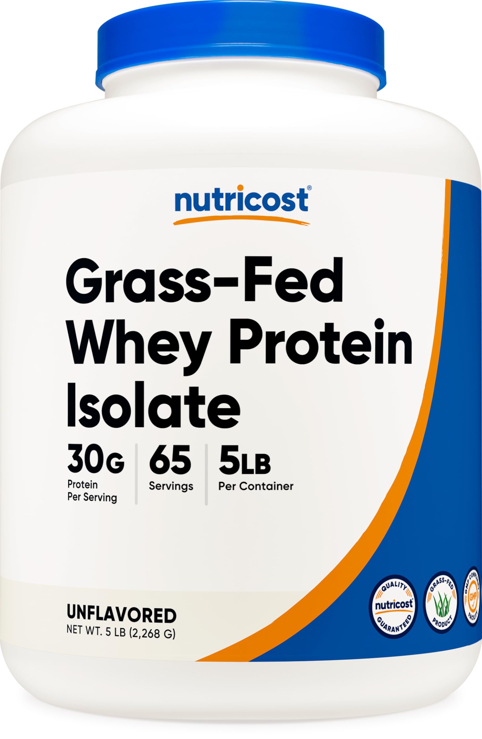 Foto 2 pulgar | Proteína De Suero Aislada Nutricost De Animales Alimentados Con Pasto, 2,27 Kg, Sin Sabor - Venta Internacional.