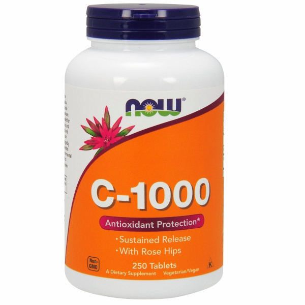 Vitamina C-1000 De Liberación Sostenida De Supplement Now Foods, 250 G - Venta Internacional.