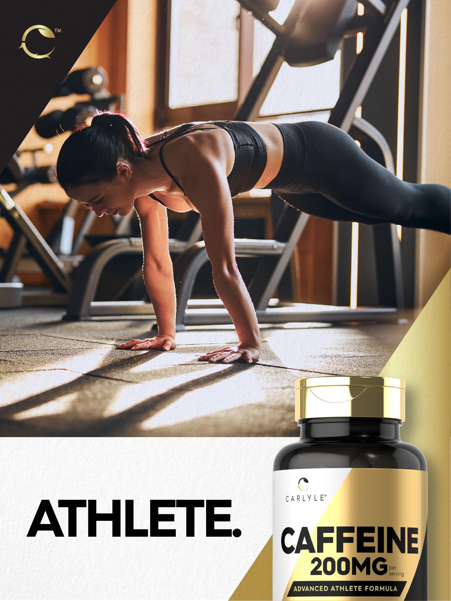 Foto 7 | Píldoras De Cafeína Carlyle 200 Mg 250 Tabletas Advanced Athlete - Venta Internacional.