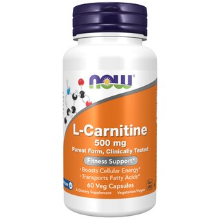 Foto 1 | Suplements Now Foods L-carnitina, 500 Mg, Ayuda A La Actividad Física, 60 Cápsulas - Venta Internacional.