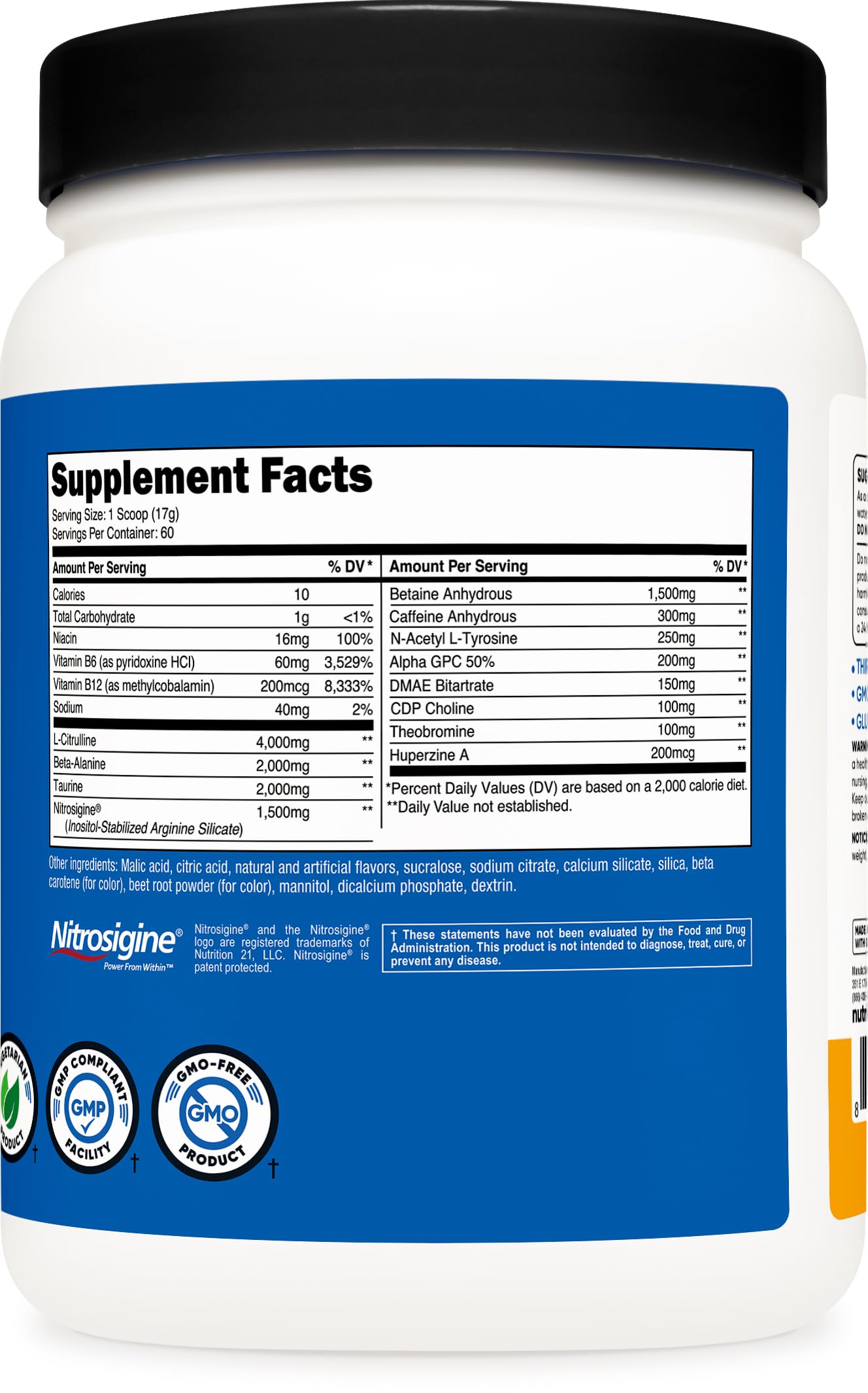 Foto 6 pulgar | Polvo Para Antes Del Entrenamiento Nutricost Pre-x Xtreme Peach Mango 60 Unidades - Venta Internacional.