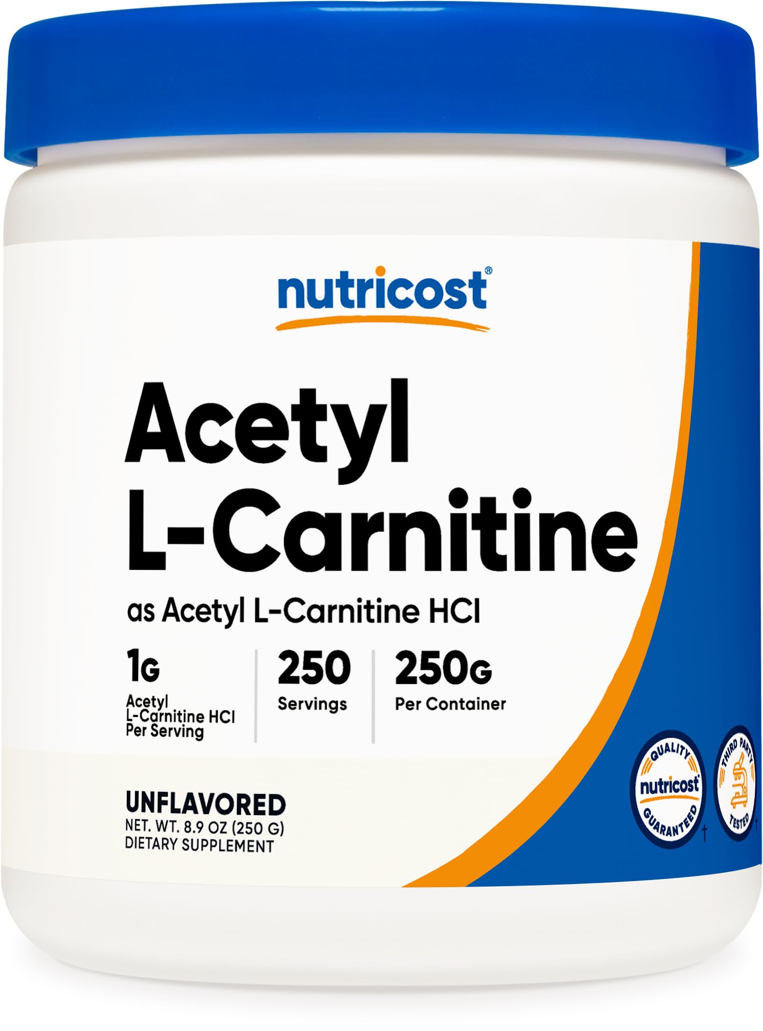 Foto 2 pulgar | Suplemento Nutricost Acetil L-carnitina (alcar) En Polvo De 250 G - Venta Internacional.