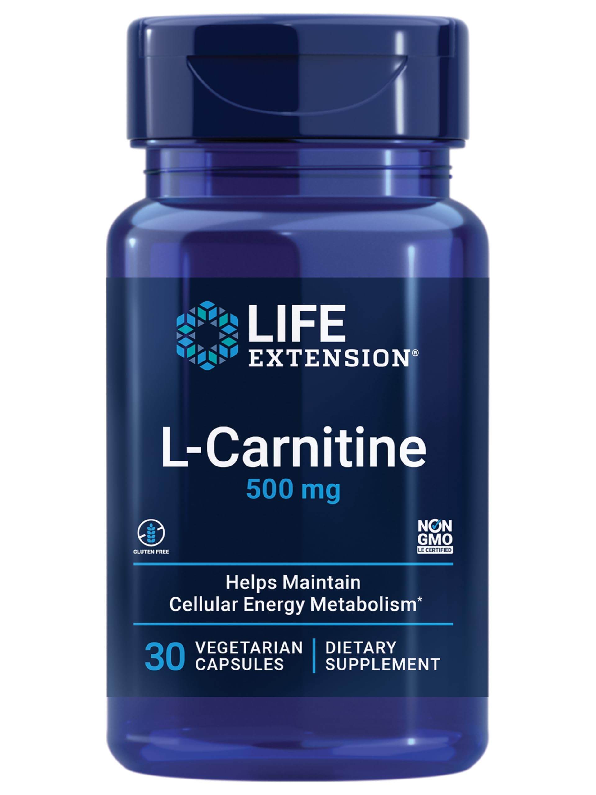 Foto 2 pulgar | Suplemento Life Extension L-carnitina 500 Mg 30 Cápsulas - Venta Internacional.