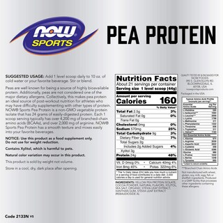 Foto 2 | Proteína En Polvo Now Foods Sports Nutrition, Guisante, 24 G, Chocolate - Venta Internacional.