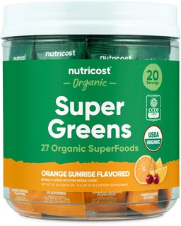 Foto 1 | Super Greens Nutricost Organic Orange Sunrise, 20 Paquetes - Venta Internacional.