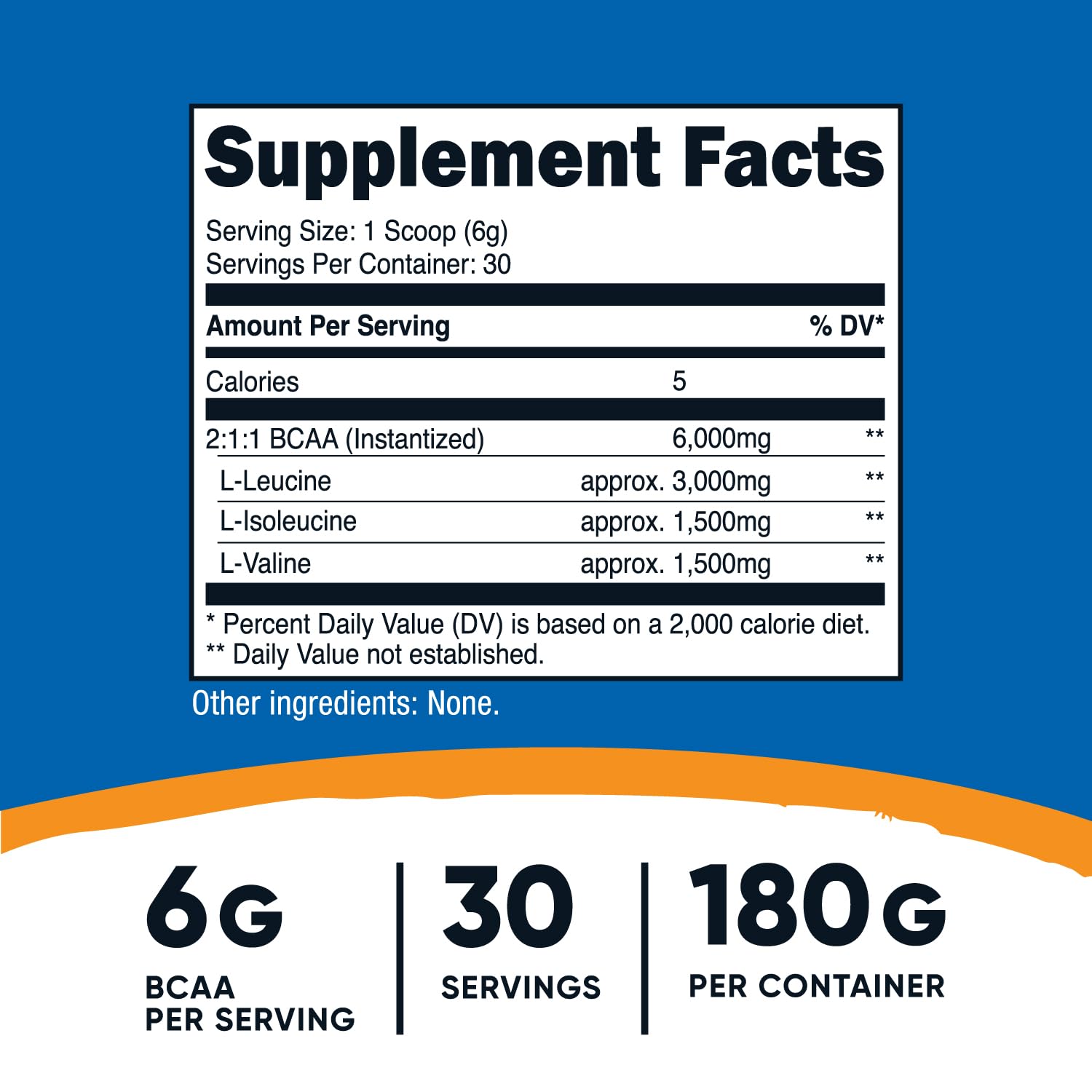 Foto 3 pulgar | Bcaa En Polvo Nutricost Sin Sabor 30 Porciones 180 G - Venta Internacional.