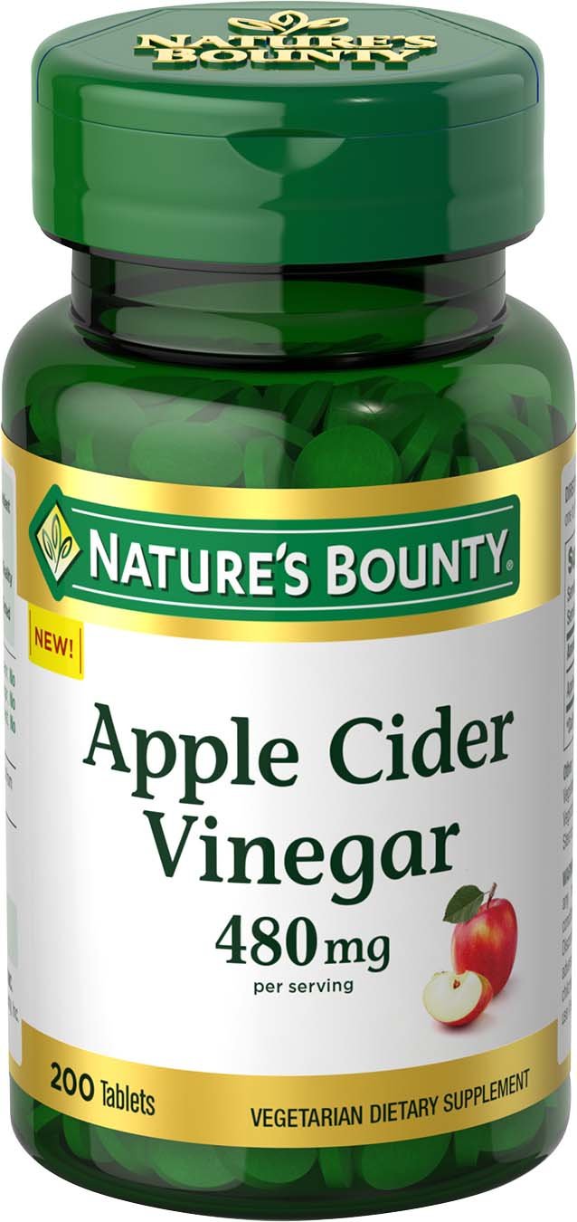 Foto 2 pulgar | Suplemento De Vinagre De Sidra De Manzana Nature's Bounty 480 Mg 200 Comprimidos - Venta Internacional.