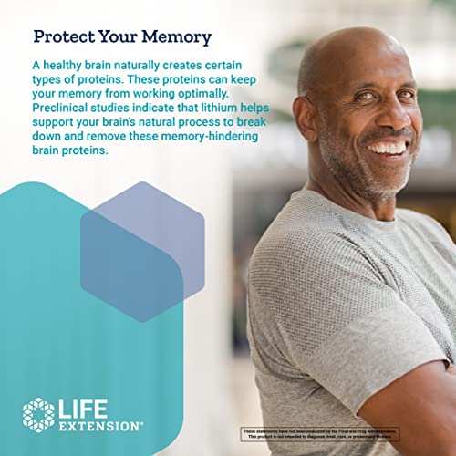 Foto 6 pulgar | Suplemento Life Extension Lithium De 1 Mg Para La Salud Del Cerebro - Venta Internacional.