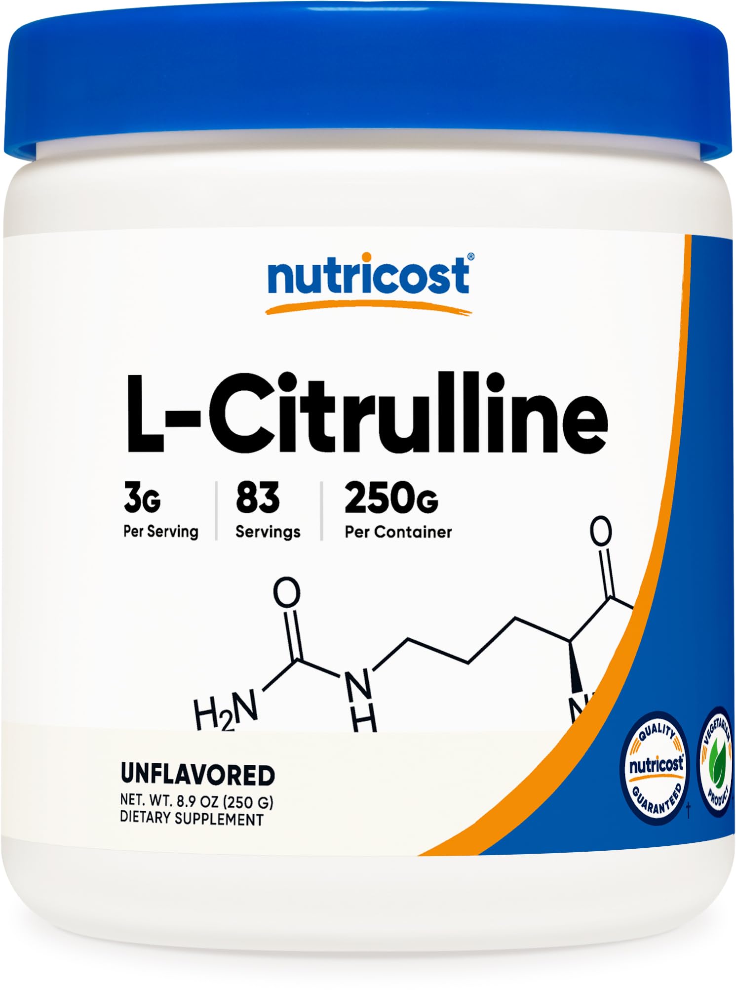 Foto 1 | Suplemento Nutricost En Polvo Puro De L-citrulina 250 G - Venta Internacional.