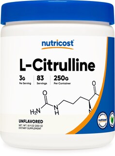 Foto 1 | Suplemento Nutricost En Polvo Puro De L-citrulina 250 G - Venta Internacional.