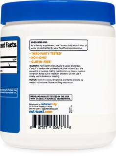 Foto 4 | Suplemento Nutricost En Polvo Puro De L-citrulina 250 G - Venta Internacional.