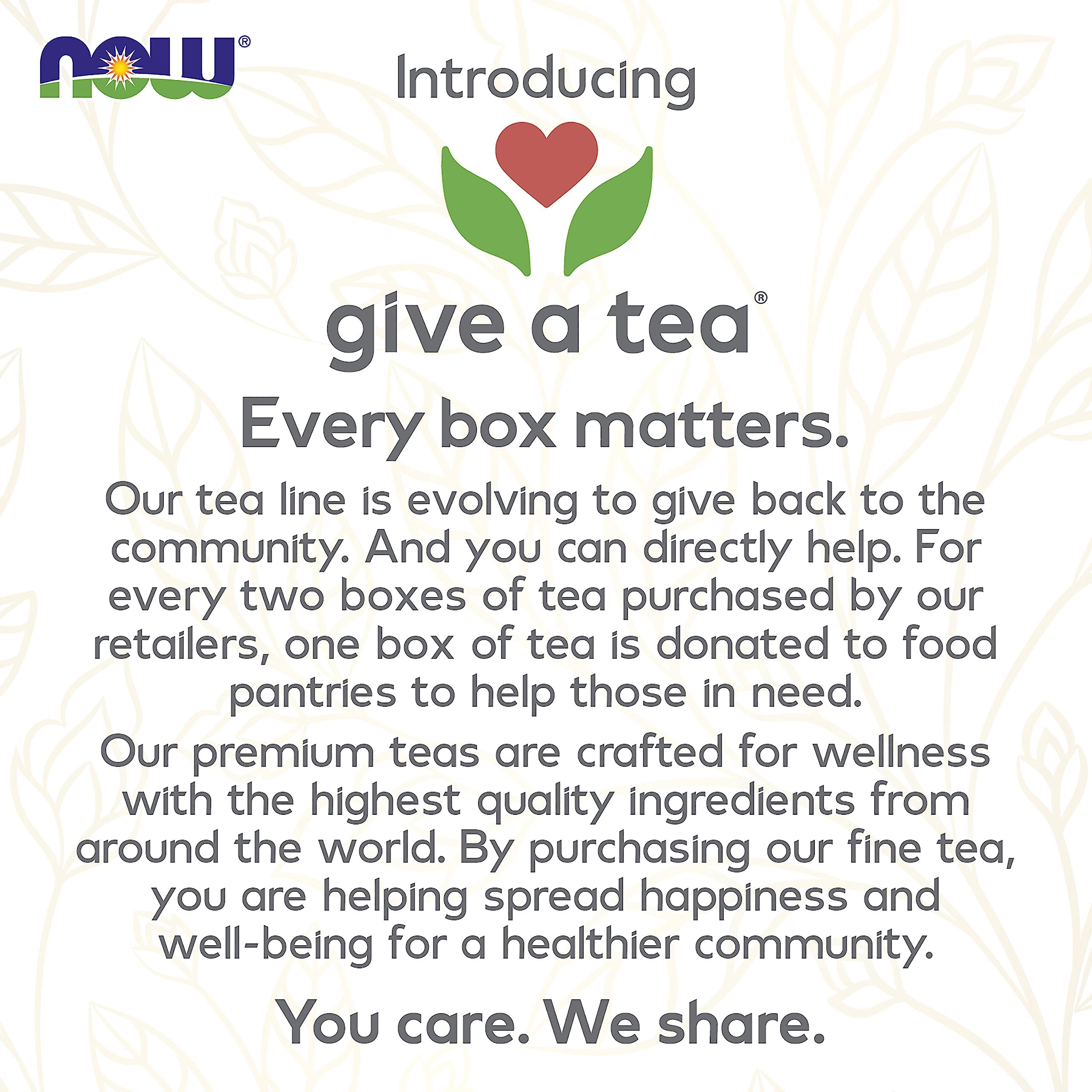 Foto 5 pulgar | Té Rooibos Give A Tea™ Better Off Red™ De Tea Now Foods, 24 Bolsitas - Venta Internacional.