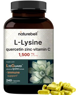 Foto 1 | Suplemento Naturebell L-lisina En Cápsulas De 1000 Mg Y 250 Mg De Quercetina - Venta Internacional.