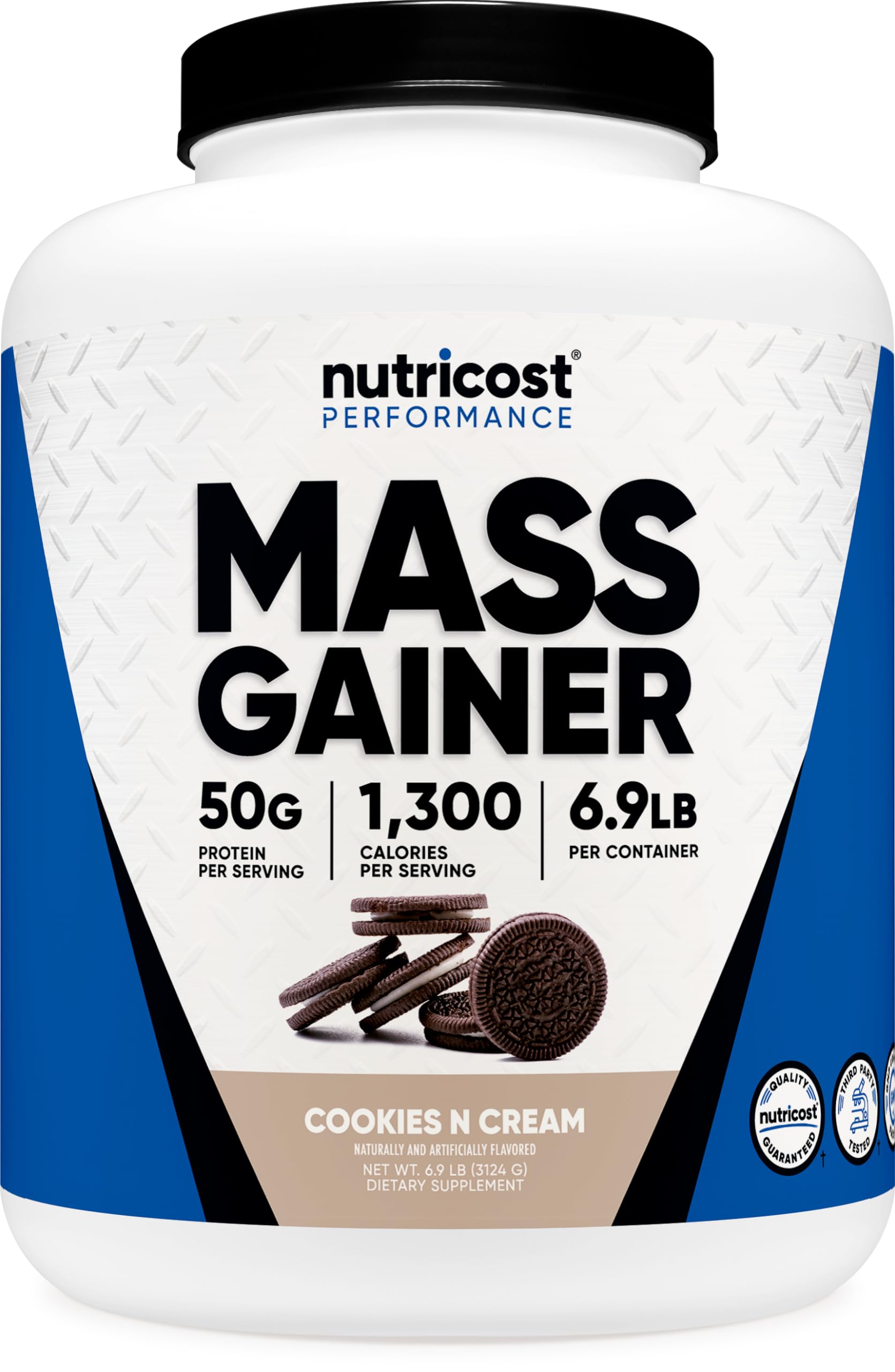 Foto 2 pulgar | Mass Gainer Nutricost Con Sabor A Galletas Y Crema, 3,13 Kg, 50 G De Proteína - Venta Internacional.