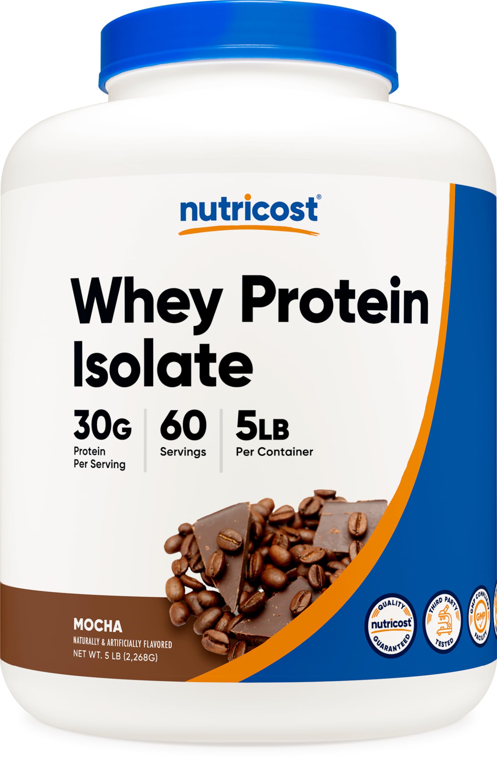 Foto 2 pulgar | Proteína En Polvo Nutricost Whey Protein Isolate Mocha 2.27 Kg - Venta Internacional.