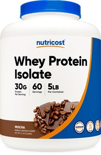 Foto 1 | Proteína En Polvo Nutricost Whey Protein Isolate Mocha 2.27 Kg - Venta Internacional.