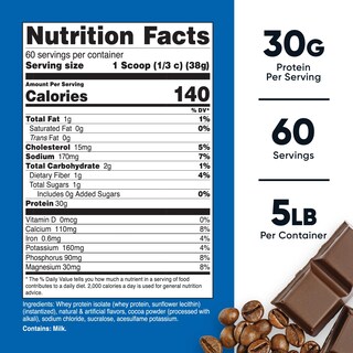 Foto 2 | Proteína En Polvo Nutricost Whey Protein Isolate Mocha 2.27 Kg - Venta Internacional.