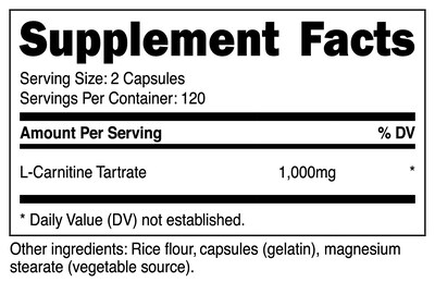 Foto 2 | Suplemento Nutricost De Tartrato De L-carnitina 500 Mg 240 Cápsulas - Venta Internacional.
