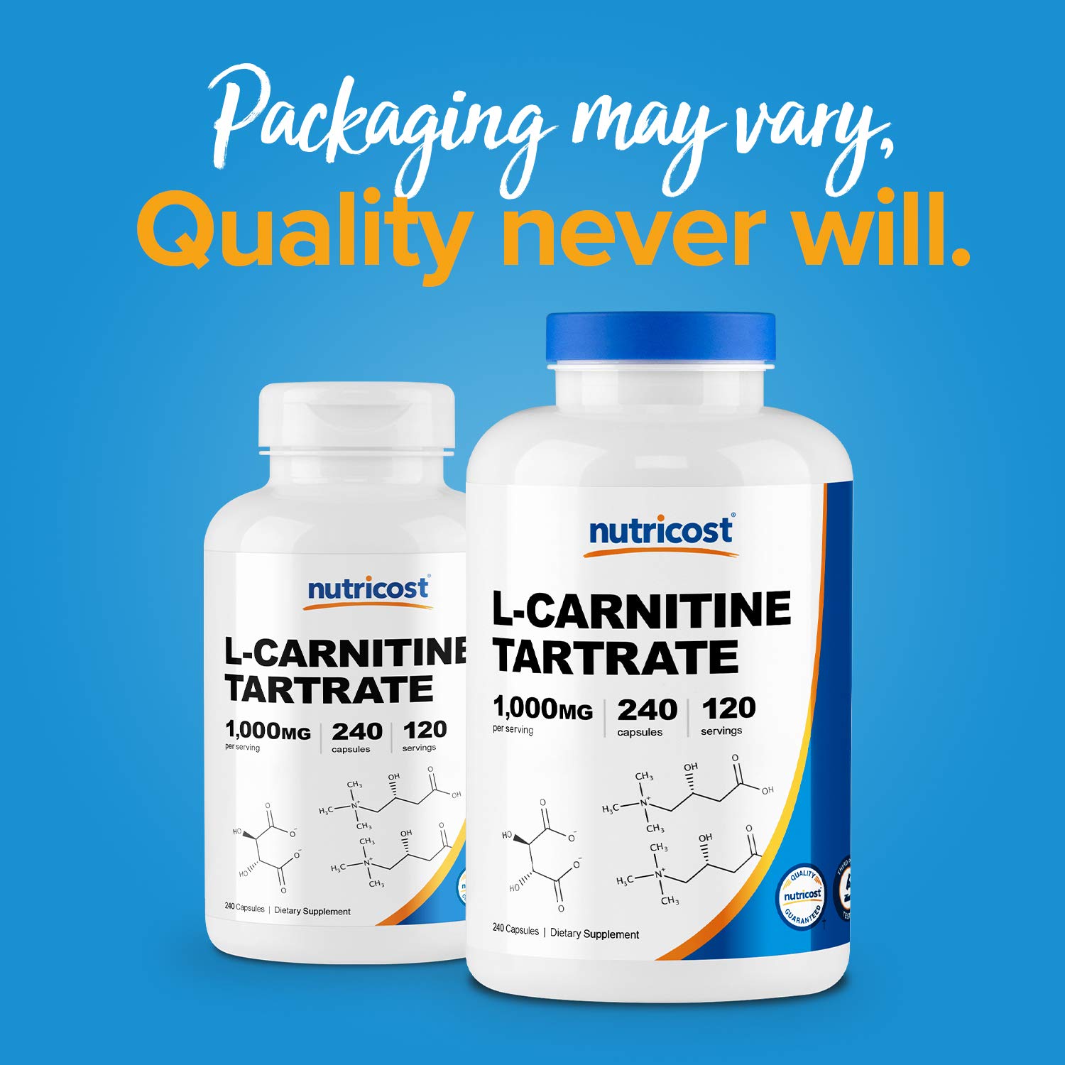 Foto 4 pulgar | Suplemento Nutricost De Tartrato De L-carnitina 500 Mg 240 Cápsulas - Venta Internacional.