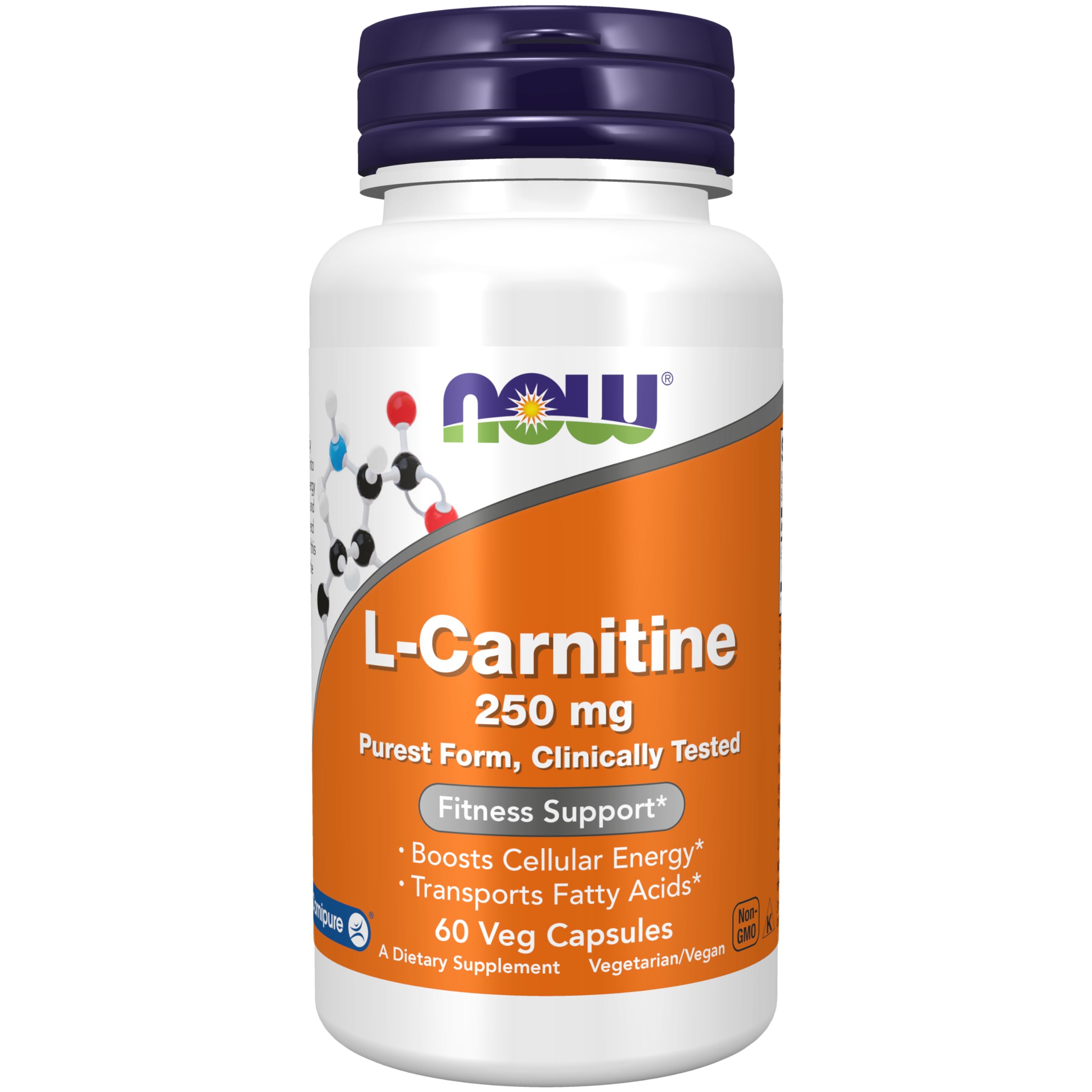 Foto 2 pulgar | Suplementos Now Foods L-carnitina 250 Mg De Aminoácidos 60 Cápsulas - Venta Internacional.