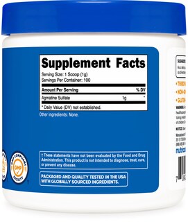 Foto 4 | Suplemento Nutricost De Sulfato De Agmatina, 100 G, En Polvo, 100 Porciones - Venta Internacional.