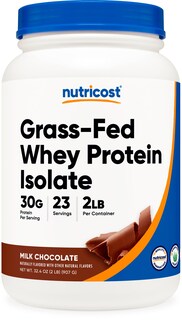 Foto 1 | Chocolate Alimentado Con Pasto Nutricost Aislado Con Proteína De Suero, 907 G - Venta Internacional.