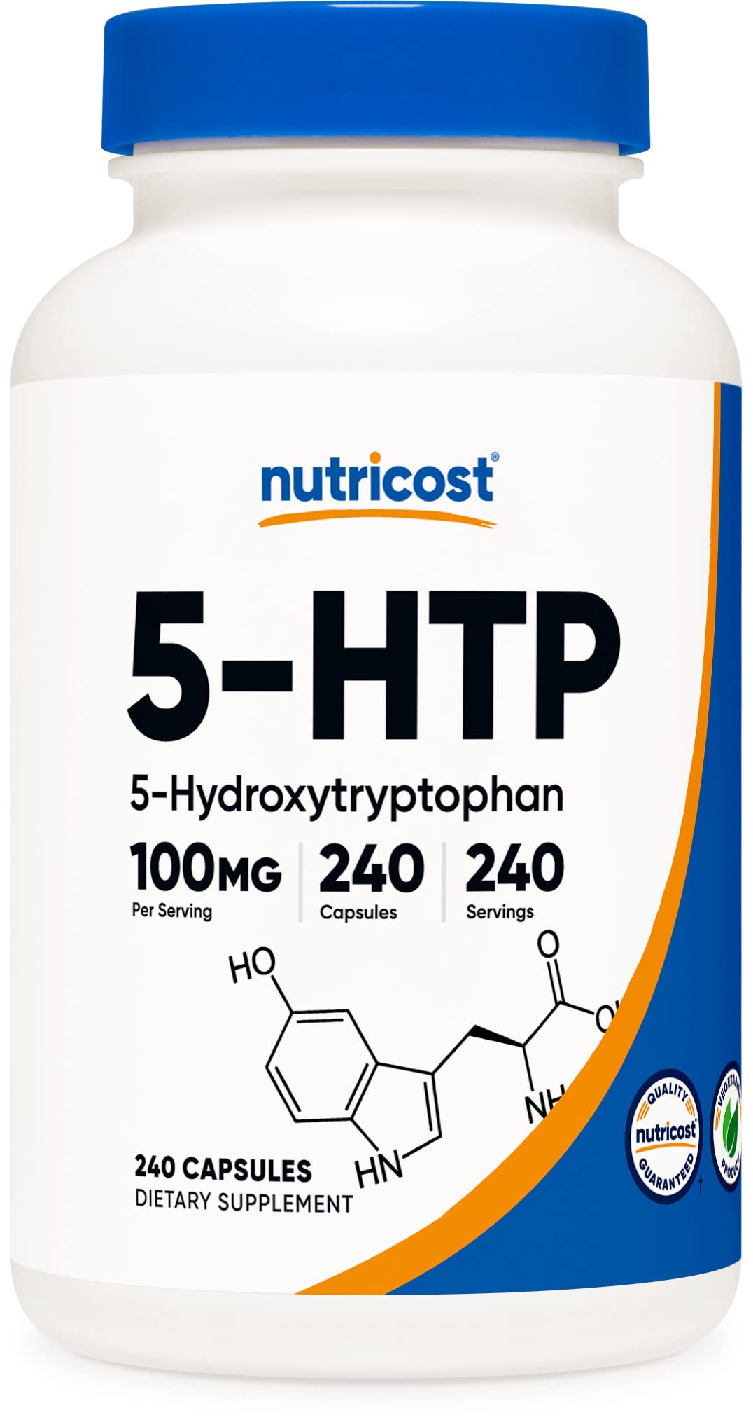 Foto 2 pulgar | Suplemento Nutricost 5-htp 100 Mg 240 Cápsulas Vegetarianas - Venta Internacional.