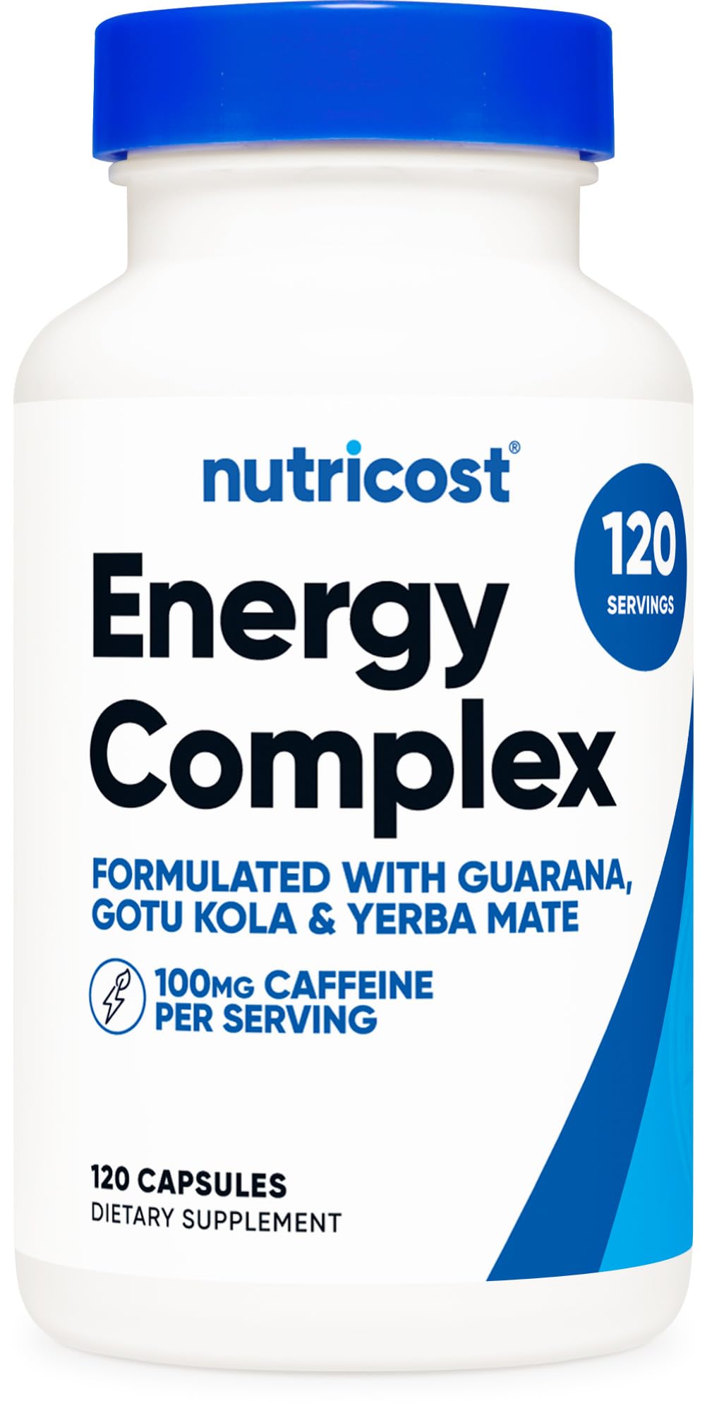 Foto 2 pulgar | Energy Pills Nutricost Natural Complex 120 Cápsulas 100 Mg - Venta Internacional.
