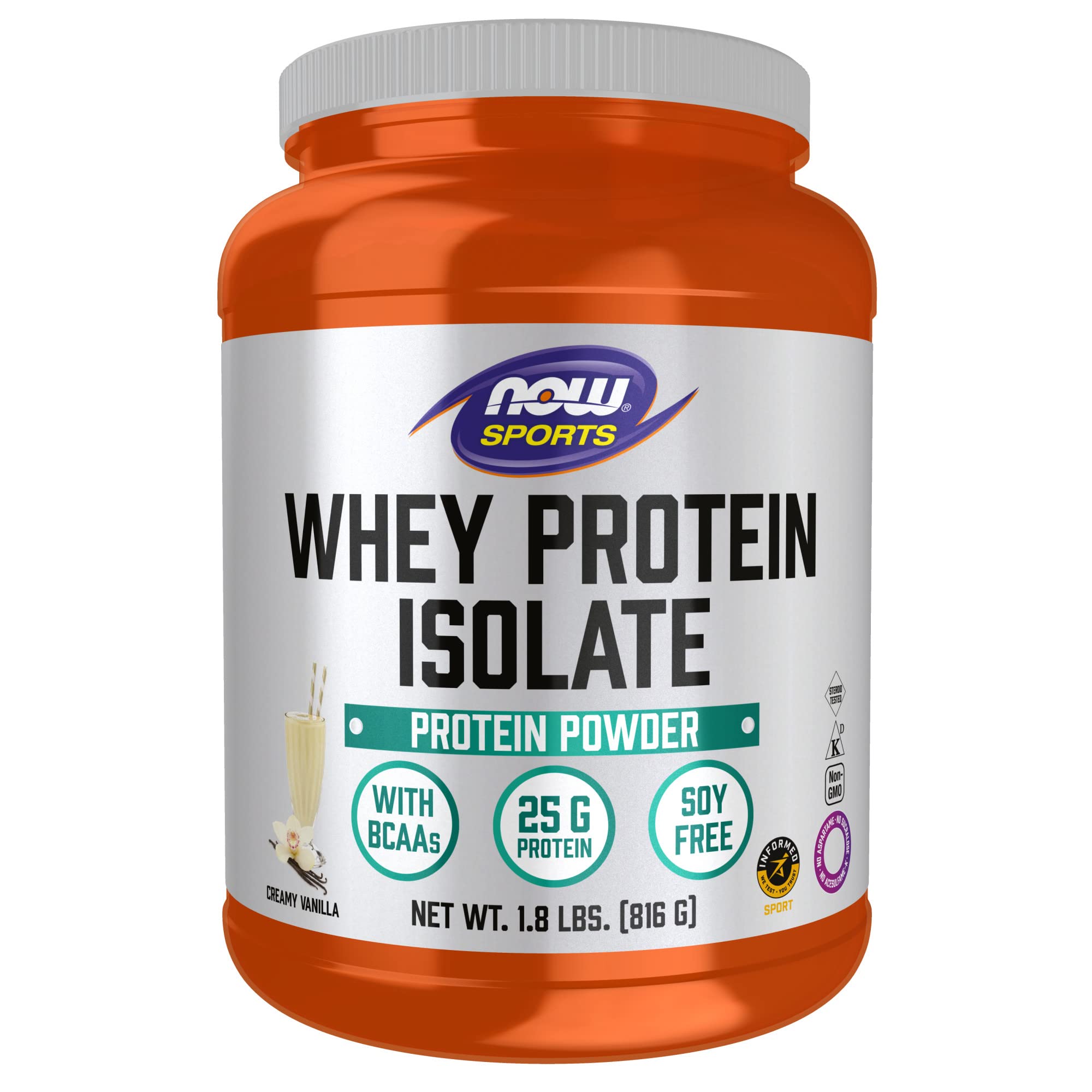 Foto 2 pulgar | Protein Powder Now Sports Nutrition Whey Isolate, 1.8 Libras, Vainilla - Venta Internacional.