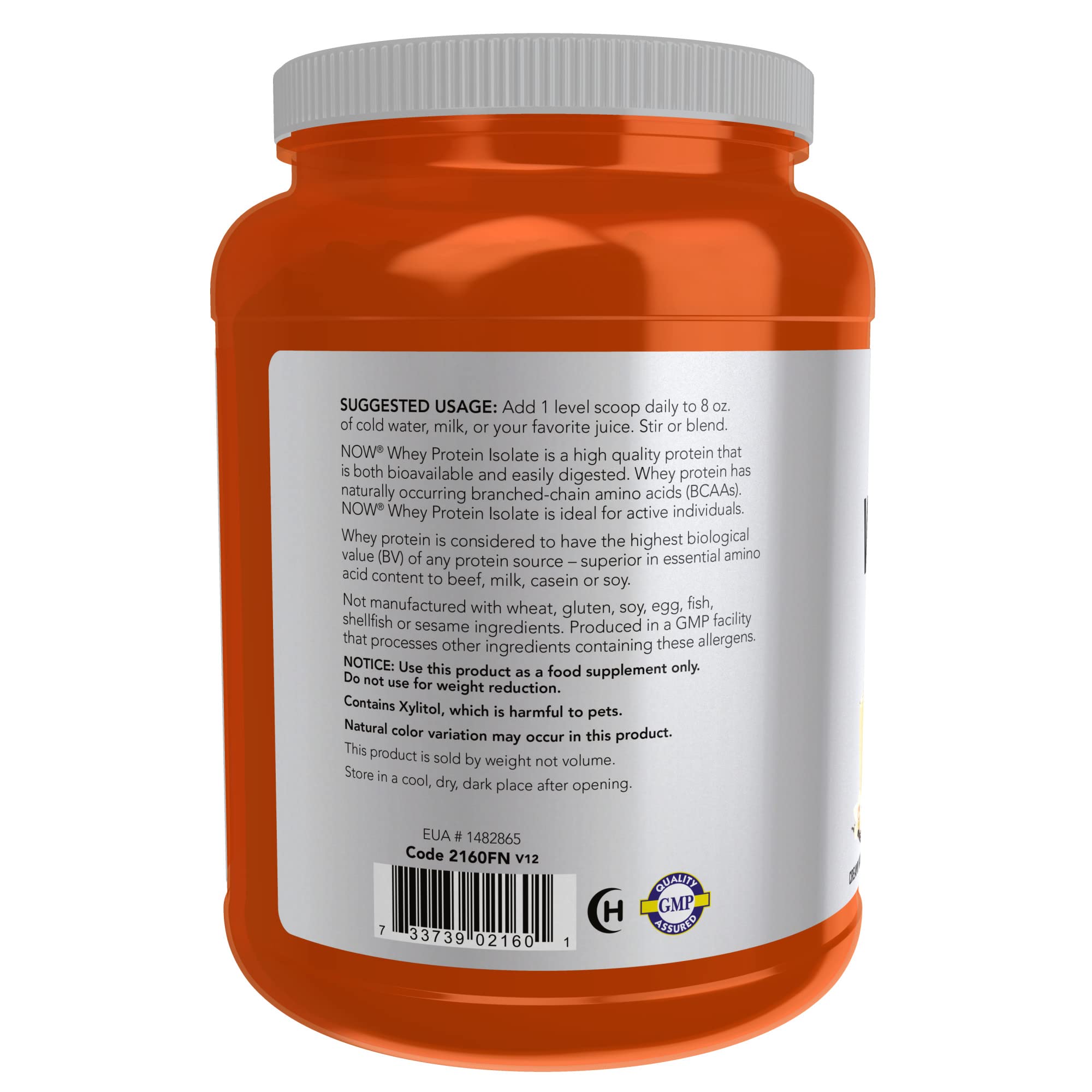 Foto 4 pulgar | Protein Powder Now Sports Nutrition Whey Isolate, 1.8 Libras, Vainilla - Venta Internacional.