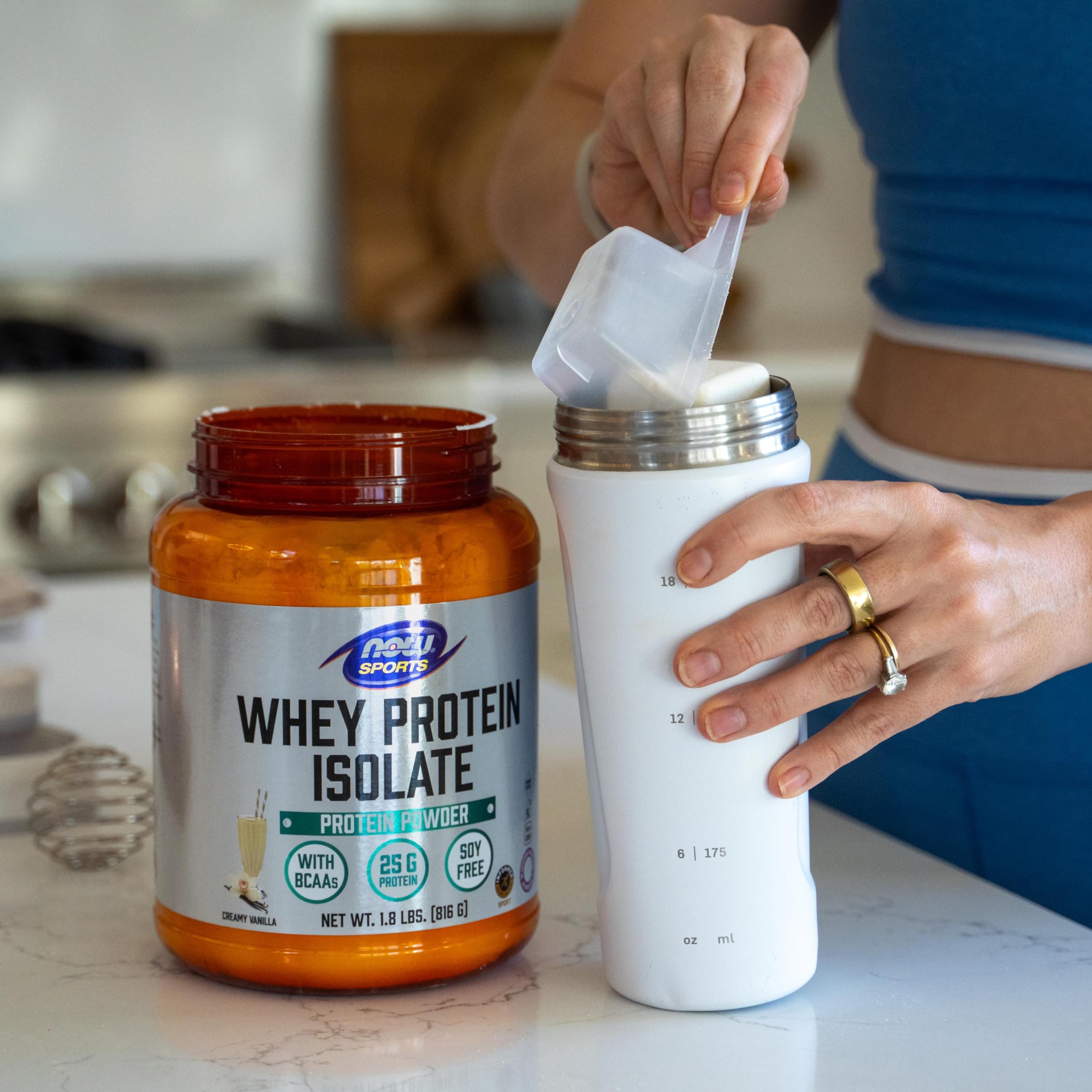 Foto 7 pulgar | Protein Powder Now Sports Nutrition Whey Isolate, 1.8 Libras, Vainilla - Venta Internacional.