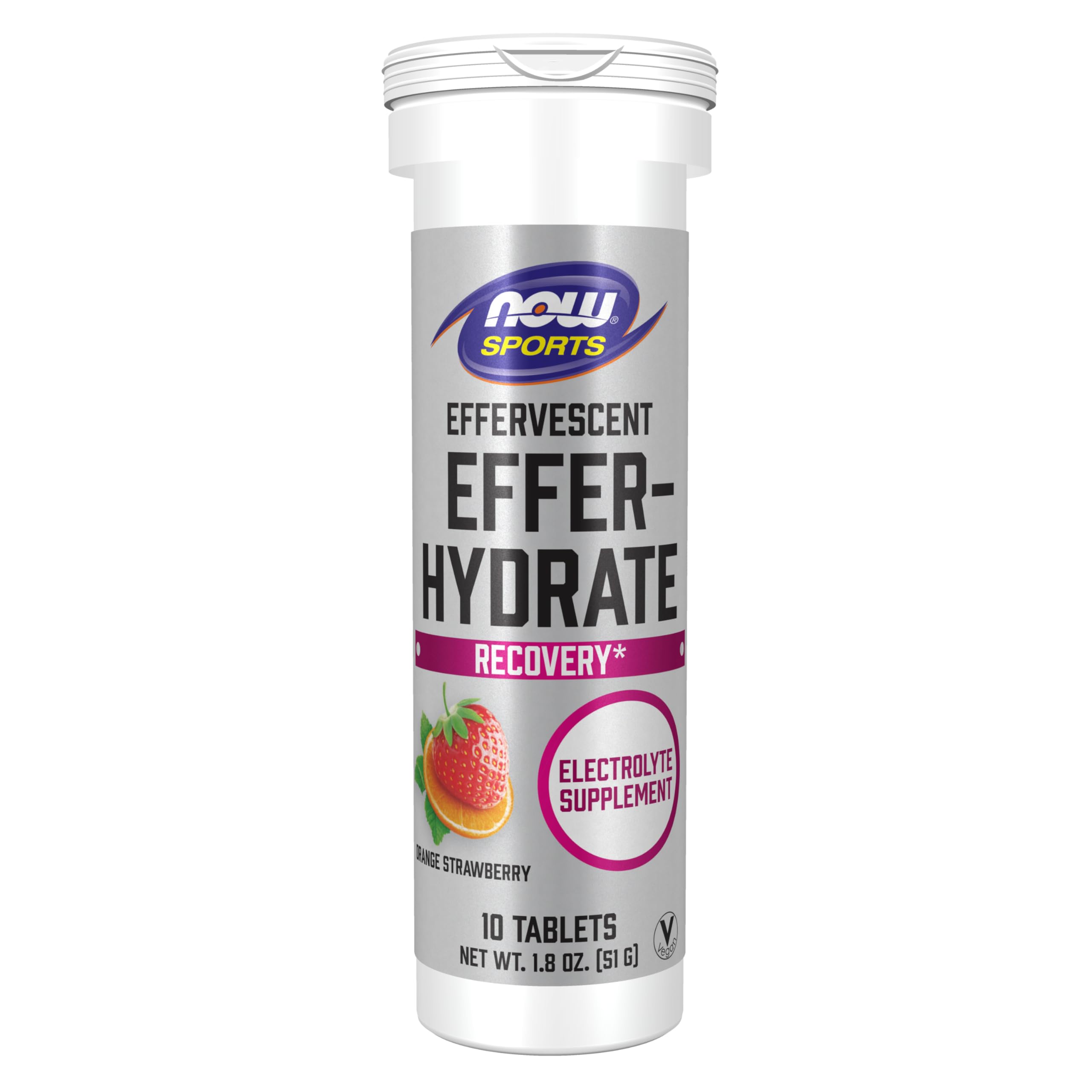 Suplemento Electrolítico Now Foods Effer-hydrate 10 Comprimidos - Venta Internacional.