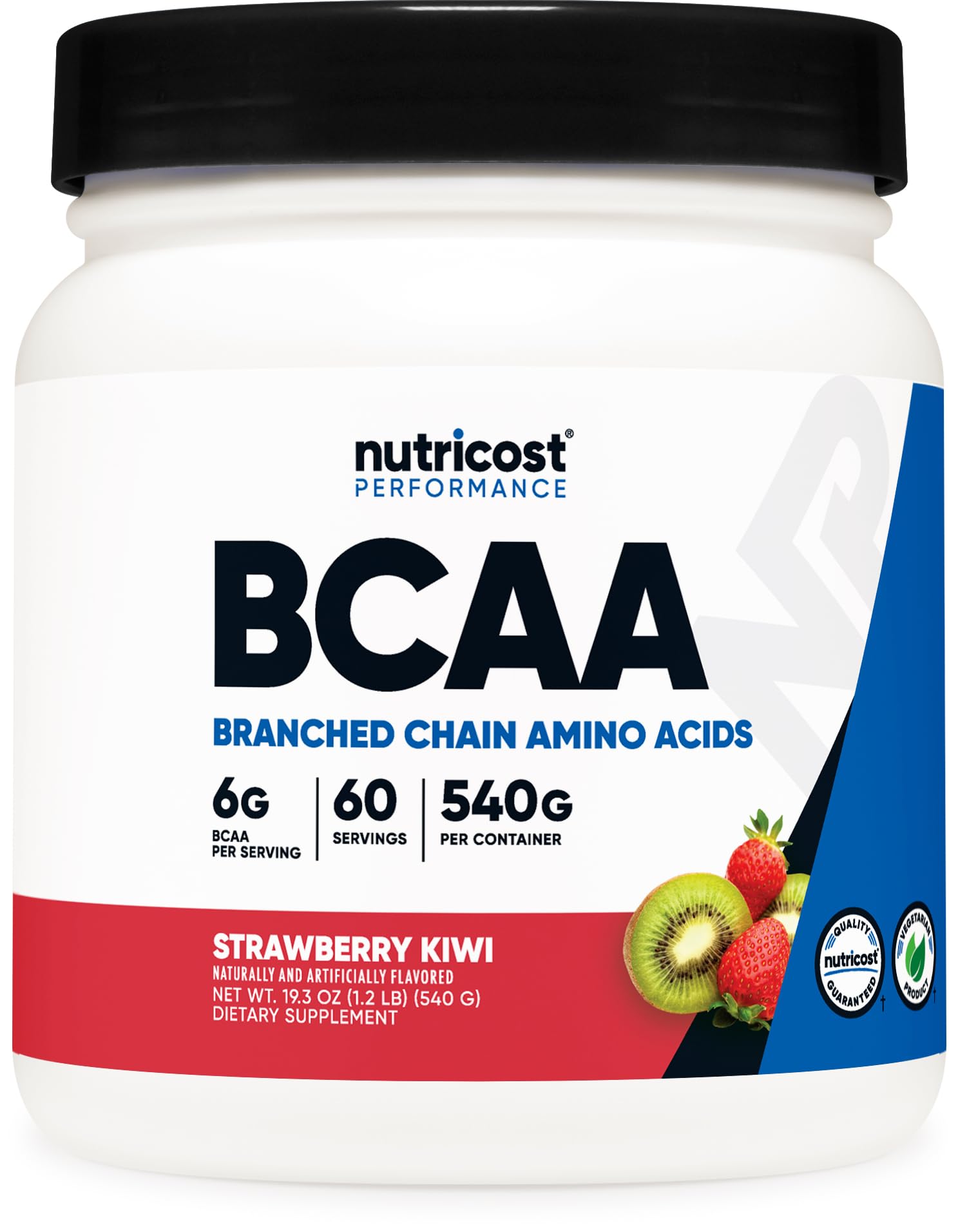 Foto 2 pulgar | Bcaa En Polvo Nutricost Sabor Fresa Y Kiwi 60 Porciones - Venta Internacional.