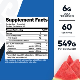 Foto 2 | Bcaa En Polvo Nutricost Sabor Sandía 60 Porciones - Venta Internacional.