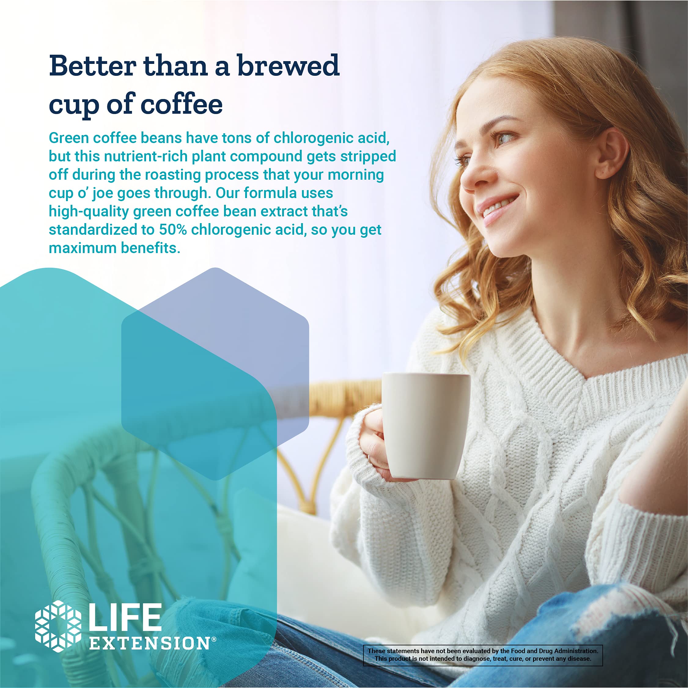 Foto 5 | Supplement Life Extension Coffeegenic Green Coffee 90 Cápsulas - Venta Internacional.