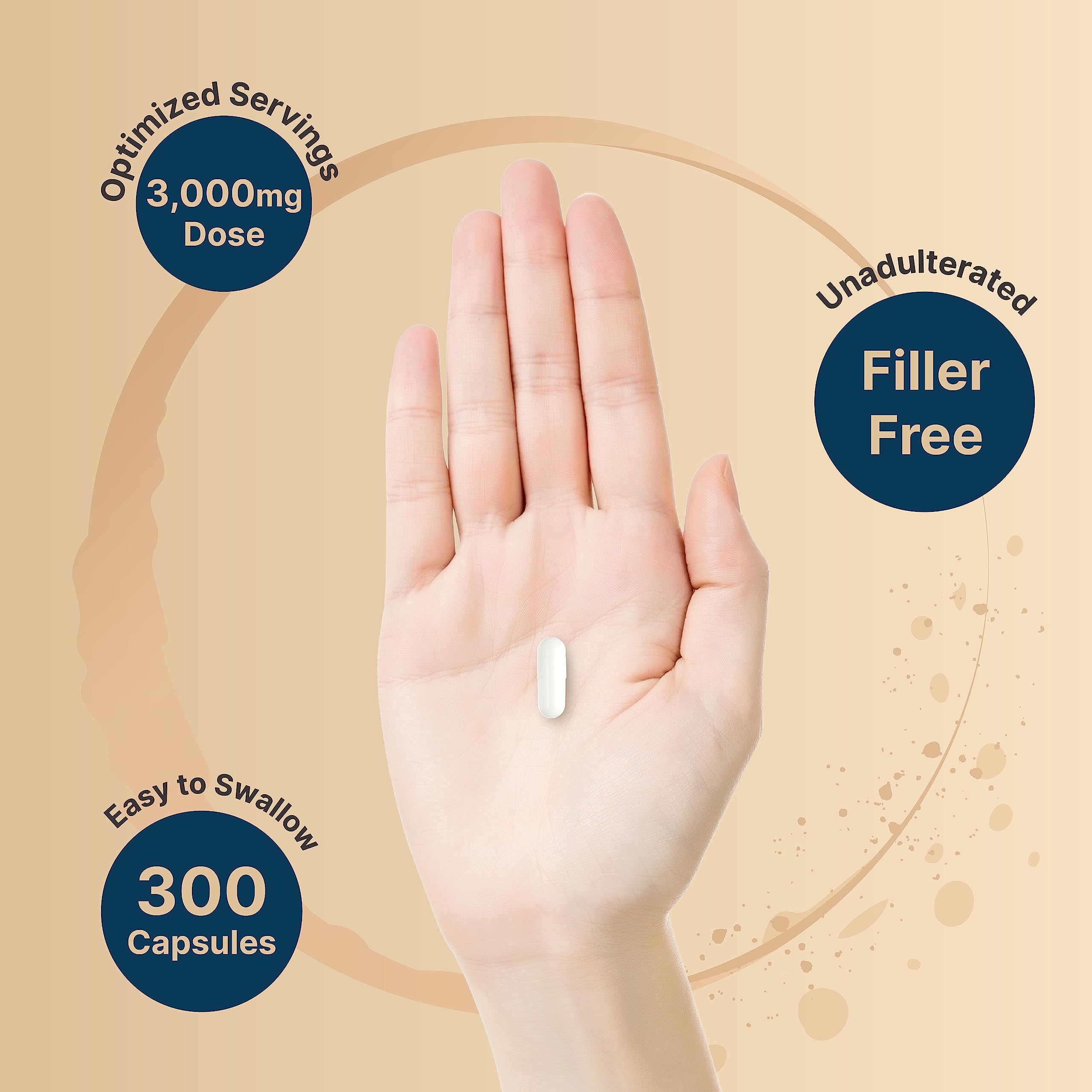 Foto 6 pulgar | Suplemento De Creatina Naturebell Micronizado 3000 Mg 300 Cápsulas - Venta Internacional.