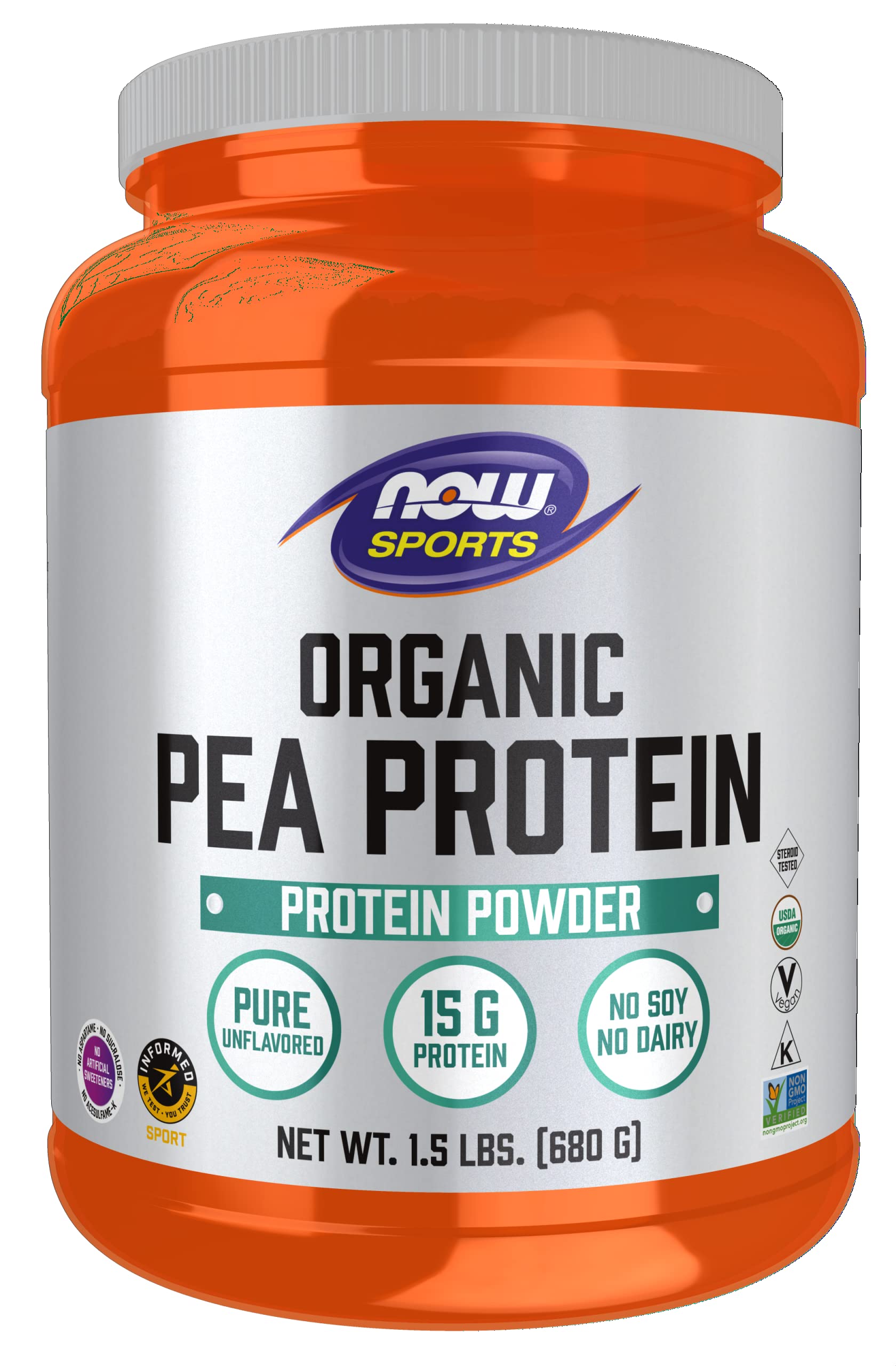 Foto 2 pulgar | Proteína De Guisante En Polvo Now Foods Sports Nutrition 680 G - Venta Internacional.
