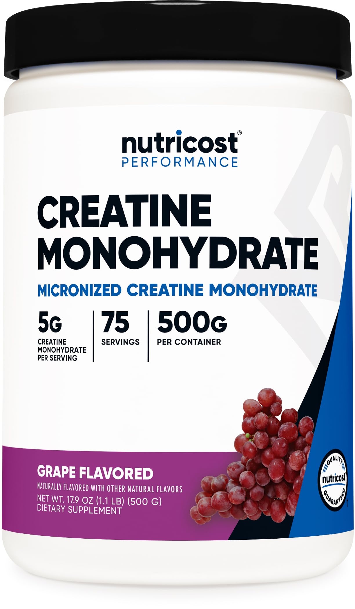 Foto 2 pulgar | Monohidrato De Creatina En Polvo Nutricost Sabor A Uva 500g - Venta Internacional.