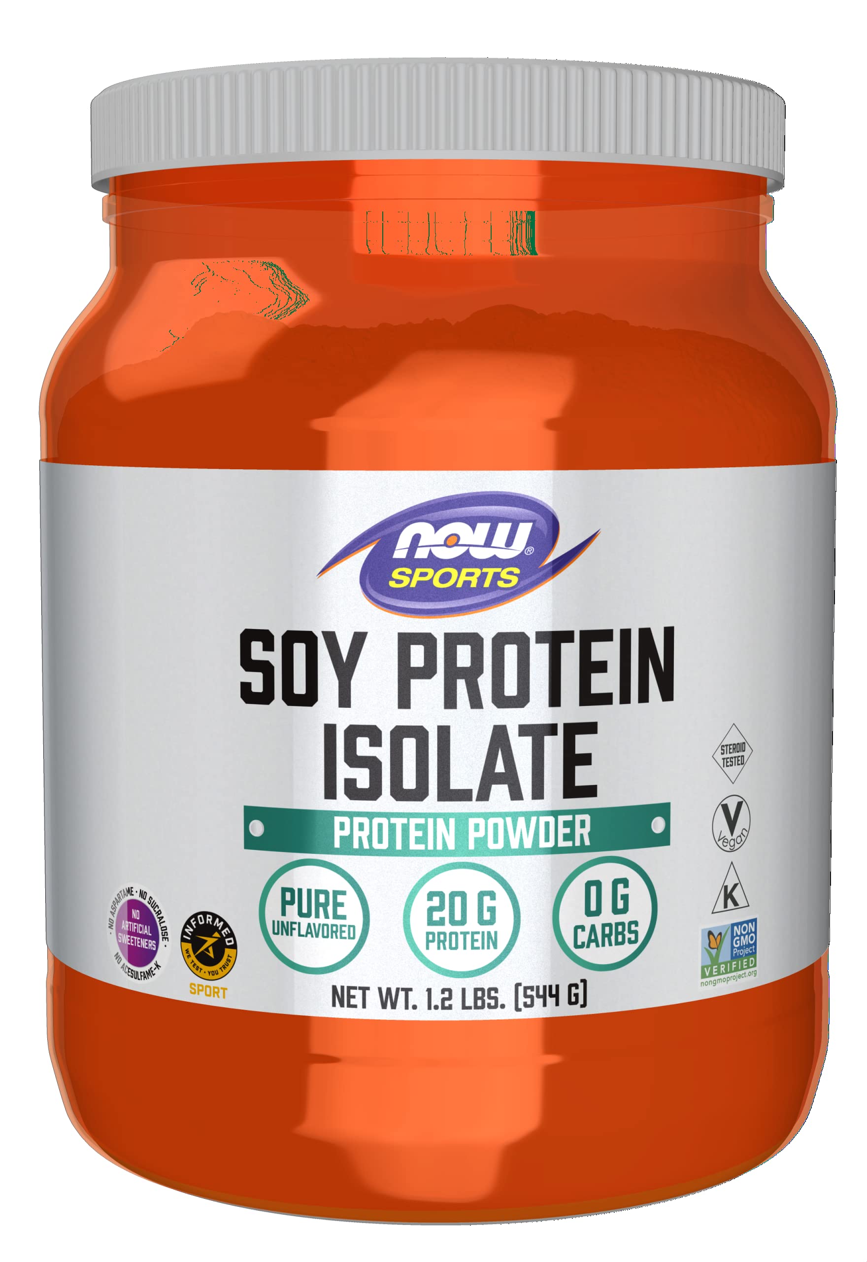 Foto 2 pulgar | Proteína En Polvo Now Foods Proteína Aislada De Soja, 20 G, Sin Sabor - Venta Internacional.