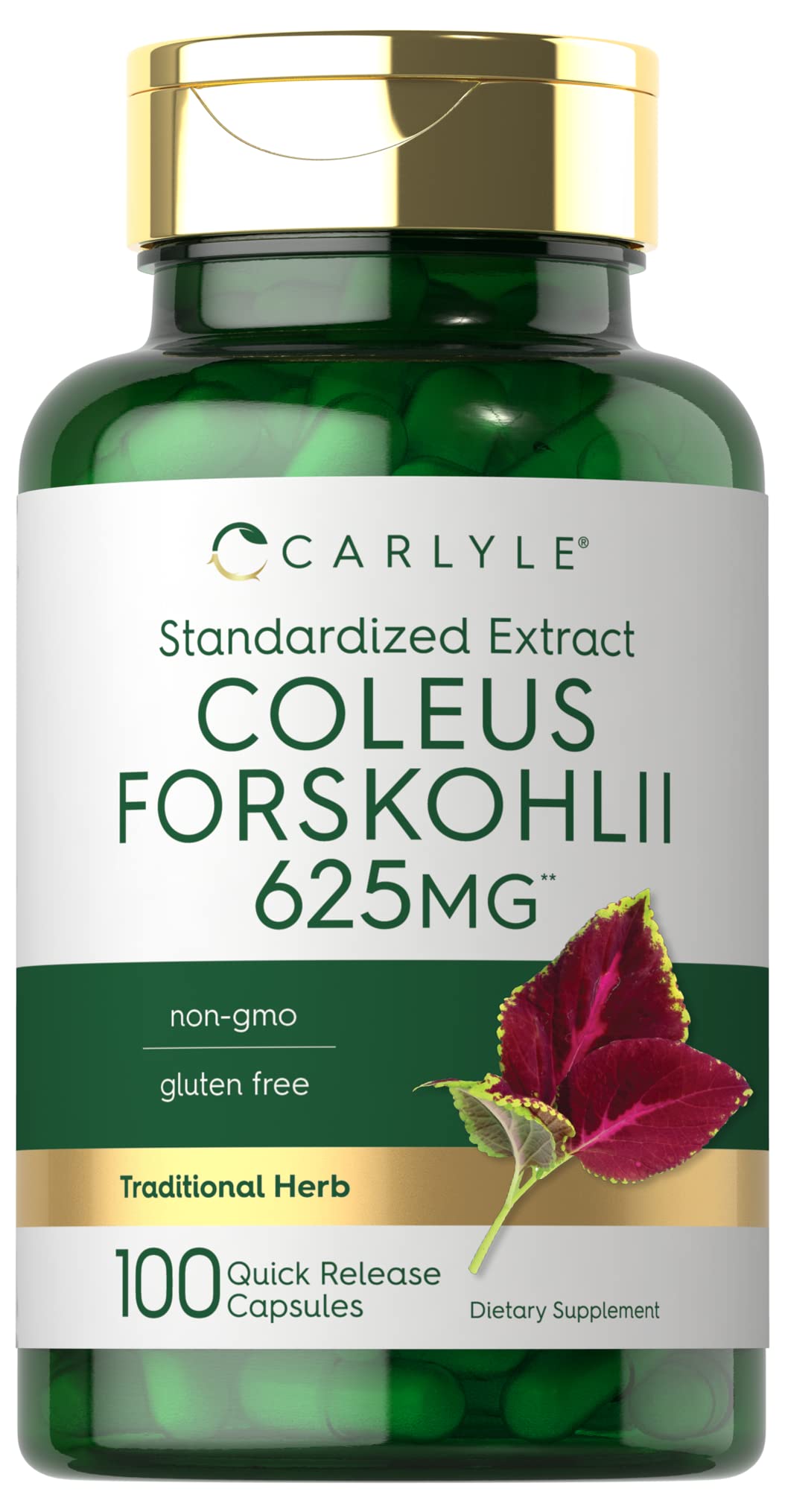 Foto 2 pulgar | Suplemento Carlyle Coleus Forskohlii En Cápsulas De 625 Mg, 100 Unidades - Venta Internacional.