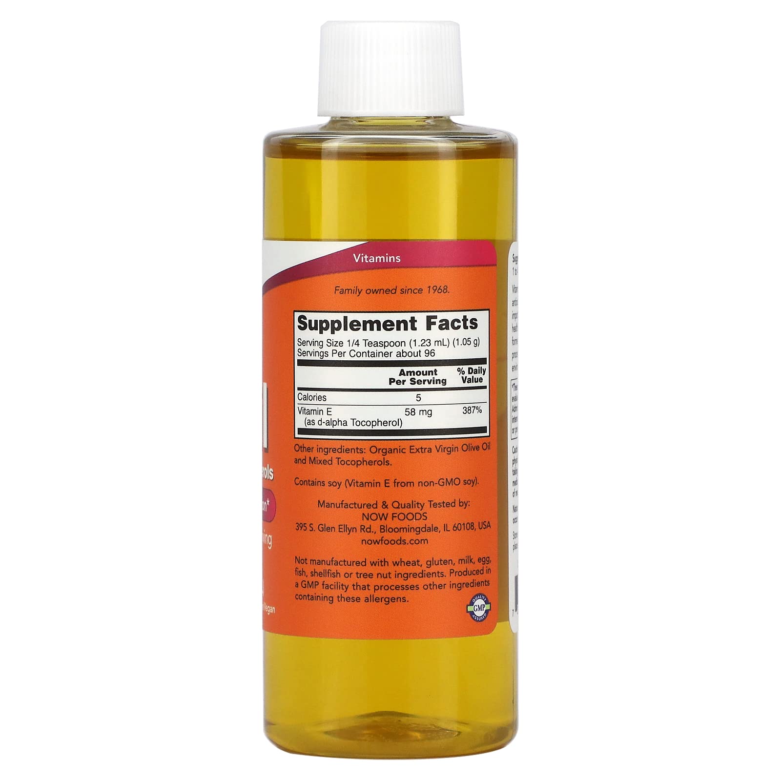 Foto 3 pulgar | Suplemento Dietético E Liquid Now Foods Con 80% De Tocoferoles Mezclados, 118 Ml - Venta Internacional.