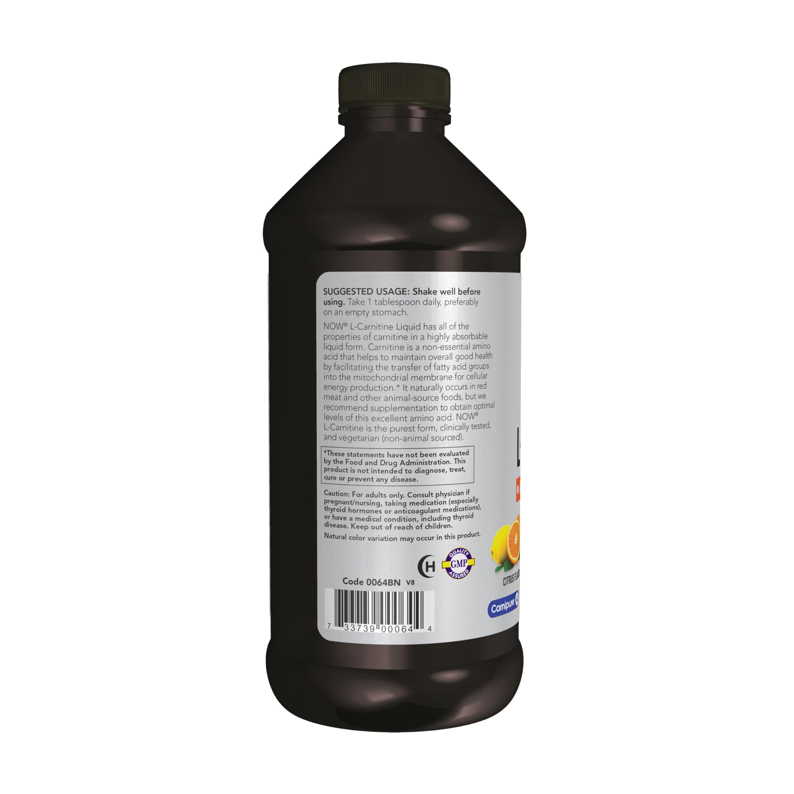 Foto 4 pulgar | Suplemento Now: L-carnitina Líquida, 3000 Mg, Triple Concentración, 473 Ml - Venta Internacional.