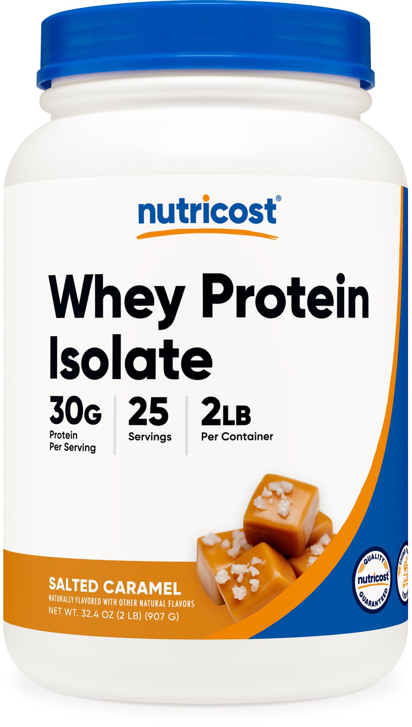 Foto 2 pulgar | Proteína En Polvo Nutricost Whey Protein Isolate, Caramelo Salado, 2 Kg - Venta Internacional.