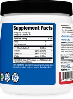 Foto 5 | Bcaa En Polvo Nutricost Fresa Y Kiwi 30 Porciones - Venta Internacional.