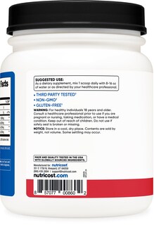 Foto 4 | Bcaa En Polvo Nutricost Sabor Fresa Y Kiwi 90 Porciones - Venta Internacional.